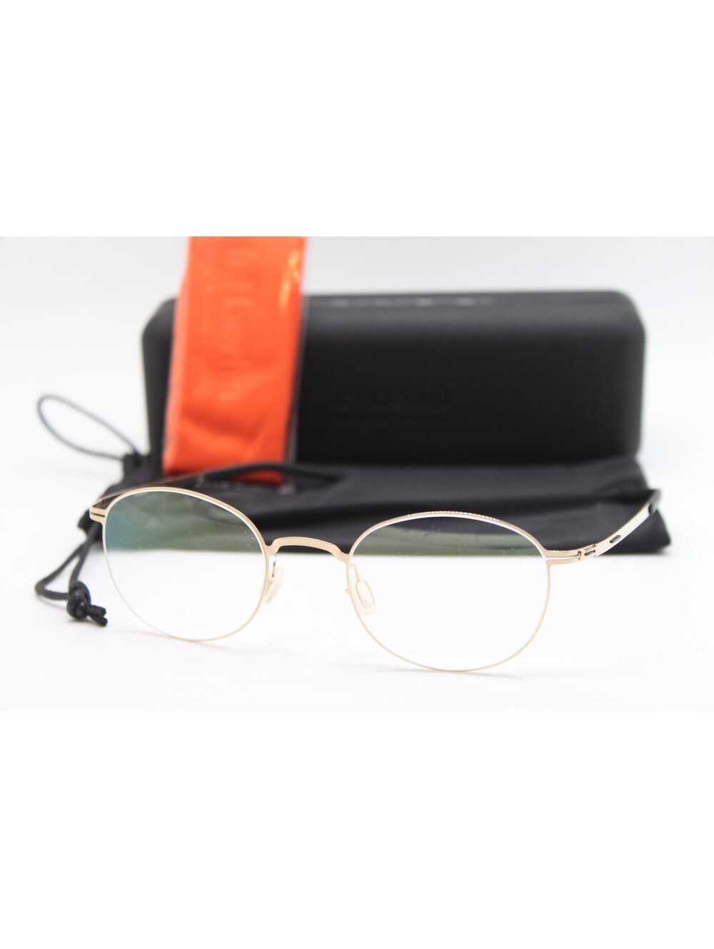 NEW IC! BERLIN EMIYO ROSE GOLD AUTHENTIC EYEGLASSES W/CASE 49-22